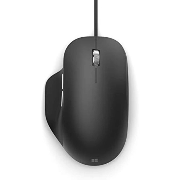 Microsoft Ergonomic Mouse Black - Comfortable Ergonomic Design and Thumb Rest. - Picture 2 of 4